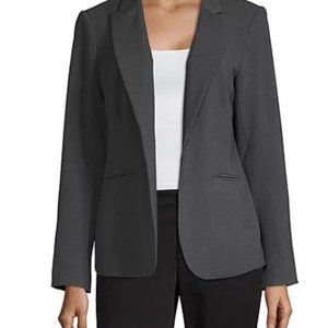 Career pant suit  TALL  charcoal heather gray sophie Lizclairborne